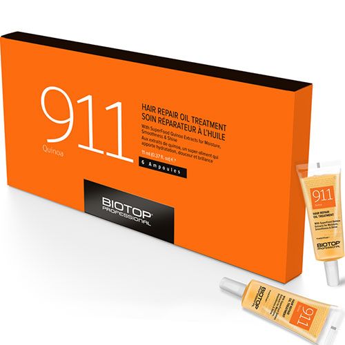 Hair Restoration Ampoules x6 pcs. 911 Quinoa Biotop