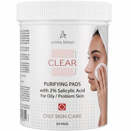 Purifying Pads With 2% Salicylic Acid For Oily Skin Anna Lotan