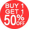 Buy 1 get 1 50% off sale